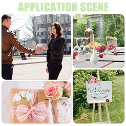 9 шт. 9-х цветная шелковая ткань искусственный цветок розы&nbsp;AJEW-CA0005-11