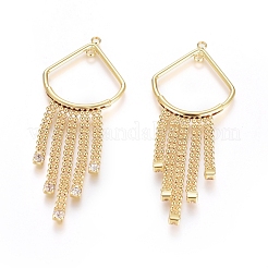 Соединители из латуни с микрочастицами и кубическим цирконием&nbsp;ZIRC-G166-35G