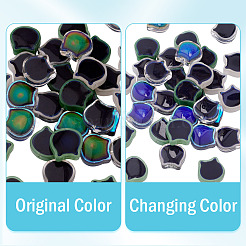 40шт 5 цвета двухцветные стеклянные бусины&nbsp;GLAA-TA0003-38