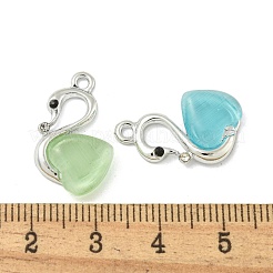 Подвески со стразами из сплава с ультрафиолетовым покрытием&nbsp;FIND-M033-19P