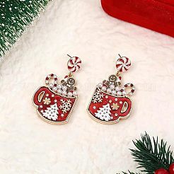 Литые эмаль болтающиеся серьги стержня&nbsp;FS-WG2163E-01