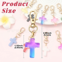 9 шт. стеклянные подвесные украшения&nbsp;HJEW-YW00331