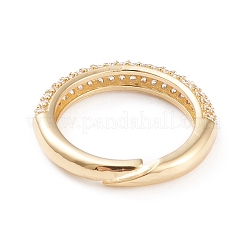 Регулируемые латунные микропрофилированные кубические кольца из циркония&nbsp;LS-RJEW-L098-007A-G