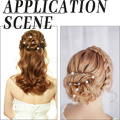 40 шт. 2 стиля спиральные шпильки для волос&nbsp;OHAR-SP0001-10A