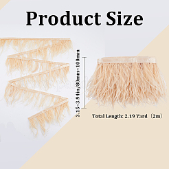 Модная отделка страусиным пером&nbsp;DIY-GF0008-16A