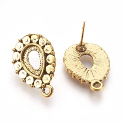 Настройки серьги-гвоздики в тибетском стиле&nbsp;TIBE-A21356-AG-FF