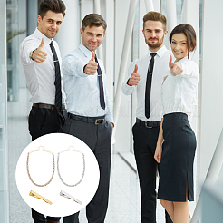 Латунный зажим для галстука&nbsp;AJEW-FG0003-09