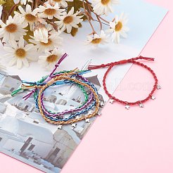 Регулируемые нейлоновые нити плетеные браслеты из бисера&nbsp;BJEW-JB06058