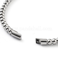 Некорневой браслет из нержавеющей стали 201 с шарнирным креплением&nbsp;STAS-Z057-01D