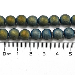 Гальванические естественно агат бисера пряди круглый&nbsp;G-M171-8mm-07