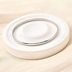 Простые браслеты из нержавеющей стали 304 для женщин&nbsp;BJEW-V004-02A-P