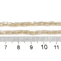 Стеклянные бусины с гальваническим покрытием &nbsp;GLAA-P068-PL01