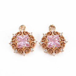 Покрытие стойки латунь микропаве прозрачные подвески из кубического циркония&nbsp;X-KK-T060-61-RS