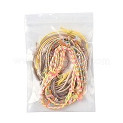 14шт. набор браслетов из хлопкового шнура 7 цветов для мужчин и женщин&nbsp;BJEW-FS00025-03