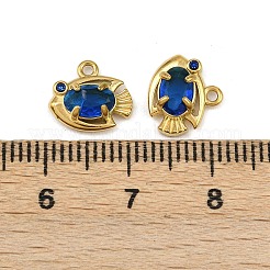 Подвески из нержавеющей стали 304 со стразами&nbsp;STAS-H242-05G-03