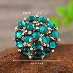 Прозрачная смола с кольцами из сплава&nbsp;CX4663-2