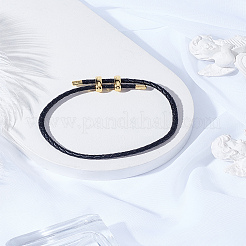 1шт кожаный плетеный шнур браслеты&nbsp;BJEW-LP0002-35A