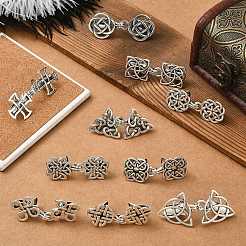 10 шт. 10 стиля сплава свитер шаль клипсы броши&nbsp;AJEW-CJ0001-66