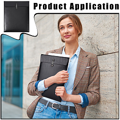 2 шт. карманы для хранения канцелярских принадлежностей из искусственной кожи формата А4&nbsp;AJEW-BC0009-22A