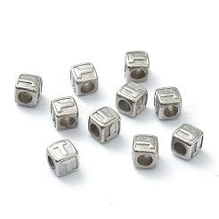 Европейские бусины из нержавеющей стали 304&nbsp;STAS-H145-01T-P