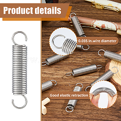 10 шт. крючок пружины натяжения из нержавеющей стали&nbsp;AJEW-FH0006-13A