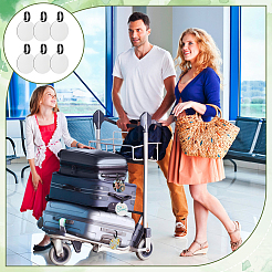 Круглая багажная бирка из пвх&nbsp;DIY-WH0899-281