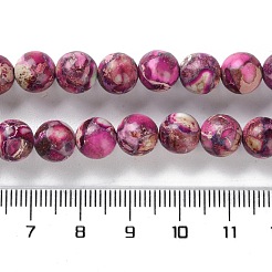 Нити бусин из окрашенного натурального регалита/императорской яшмы/морского осадка яшмы&nbsp;G-B124-C01-06