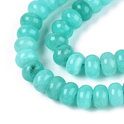 Окрашенные природные белый нефрит бисер пряди&nbsp;X-G-T139-59A-10