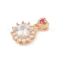 Латунные микро проложить кубического циркония подвески&nbsp;KK-E795-12KCG-01