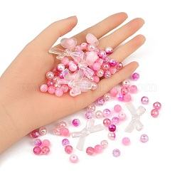 100шт 8 стиля бусины из смолы&nbsp;RESI-FP0001-48