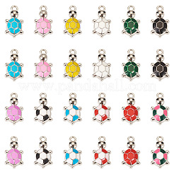 48шт 12 цвета сплава эмалевые подвески&nbsp;PALLOY-TA0002-55P