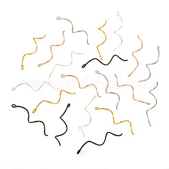 40 шт. 5-х цветные латунные волнистые штифты&nbsp;FIND-TA0004-73