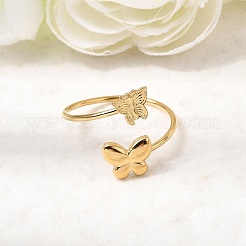 Кольца-манжеты из нержавеющей стали 304 для женщин&nbsp;RJEW-K312-03G