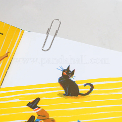 100шт железные длинные скрепки&nbsp;AJEW-LP0004-46