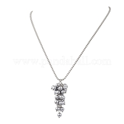 Подвеска в виде круглого кластера из синтетического немагнитного гематита с гальваническим покрытием&nbsp;NJEW-JN05888