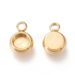 Ионное покрытие (ip) нержавеющая сталь 304 подвеска кабошон оправа&nbsp;STAS-I162-01A-G