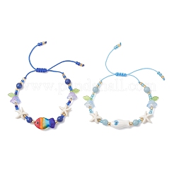 Стекло плетеные из бисера браслеты&nbsp;BJEW-MZ00301