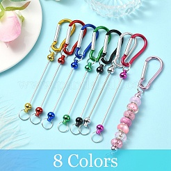 8 шт. 8-х стилевые алюминиевые и сплавные альпинистские карабины&nbsp;DIY-YW0010-37