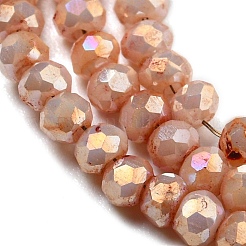 Непрозрачная выпечка окрашенные стеклянные бусы пряди&nbsp;DGLA-F002-03F