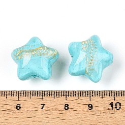 Прозрачные смоляные эмалевые бусины&nbsp;RESI-N043-02D