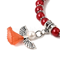 Прекрасном свадебном платье ангела браслеты для детей&nbsp;BJEW-JB00727-17