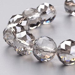 Гальванические стеклянные бусины&nbsp;EGLA-J140-PL02-16mm