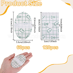 180 шт. 2 вида водонепроницаемых наклеек на уши из искусственной кожи для младенцев&nbsp;AJEW-GA0008-18A