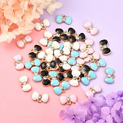 40шт 4 цвета сплава эмаль подвески&nbsp;ENAM-CJ0002-34