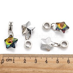 Тибетский стиль сплава с большим отверстием европейские подвески с подвесками&nbsp;X-PALLOY-JF00040