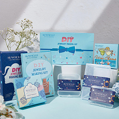 4 набор пластиковых плоских круглых вязальных инструментов&nbsp;DIY-SC0030-18