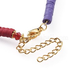 Браслеты из полимерной глины ручной работы&nbsp;AJEW-AN00273