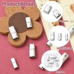 6 шт. 3 стиля магнитных застежек из нержавеющей стали 304 с клеевыми концами&nbsp;STAS-CJ0003-26