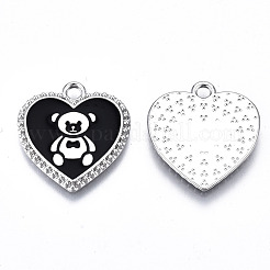 Подвески из экологически чистого сплава с эмалью&nbsp;ENAM-Q437-042P-01-NR