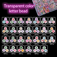 1200шт 24 стильные прозрачные акриловые эмалевые бусины&nbsp;MACR-YW0001-66